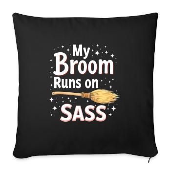 Je suis presque sûr que j’aurai un - Housse de coussin décorative 45 x 45 cm - noir - Devant