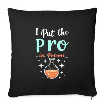 Je suis presque sûr que j’aurai un - Housse de coussin décorative 45 x 45 cm - noir - Devant