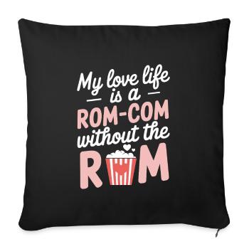 Dating Disaster Comedy Funny Fails - Sofa pillowcase 17,3'' x 17,3'' (45 x 45 cm) - black - Front