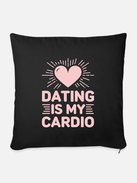 Dating-katastrophenkomödie Lustig Scheitert - Sofakissenbezug 45 x 45 cm - Schwarz