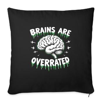 Zombie Apocalypse Humour Drôle Mort-vivant Citations - Housse de coussin décorative 45 x 45 cm - noir - Devant