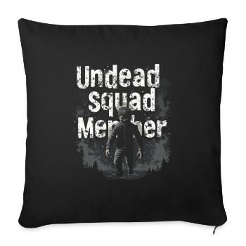Zombie Apocalypse Humour Drôle Mort-vivant Citations - Housse de coussin décorative 45 x 45 cm - noir - Devant