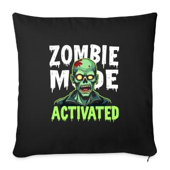 Zombie Apocalypse Humour Drôle Mort-vivant Citations - Housse de coussin décorative 45 x 45 cm - noir - Devant