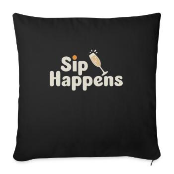 Brunch Culture Bottomless Mimosa Lovers - Housse de coussin décorative 45 x 45 cm - noir - Devant