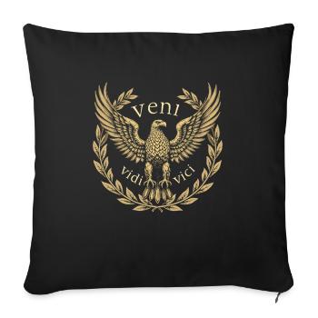 History buffs Ancient Rome enthusiasts - Sofa pillowcase 17,3'' x 17,3'' (45 x 45 cm) - black - Front