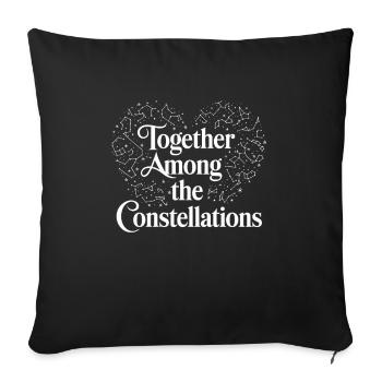 Stargazing For Couples Romantic Nights - Sofa pillowcase 17,3'' x 17,3'' (45 x 45 cm) - black - Front