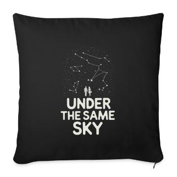 Stargazing For Couples Romantic Nights - Sofa pillowcase 17,3'' x 17,3'' (45 x 45 cm) - black - Front
