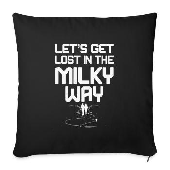 Stargazing For Couples Romantic Nights - Sofa pillowcase 17,3'' x 17,3'' (45 x 45 cm) - black - Front