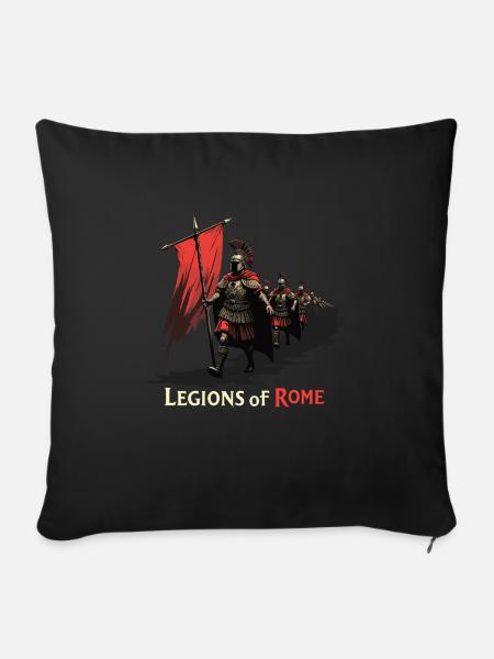 Geschichtsinteressierte Antikes Rom Enthusiasten - Sofakissenbezug 45 x 45 cm - Schwarz