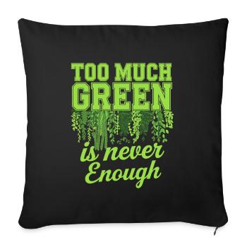 Plant Collector for Houseplant Collectors in the - Sofa pillowcase 17,3'' x 17,3'' (45 x 45 cm) - black - Front