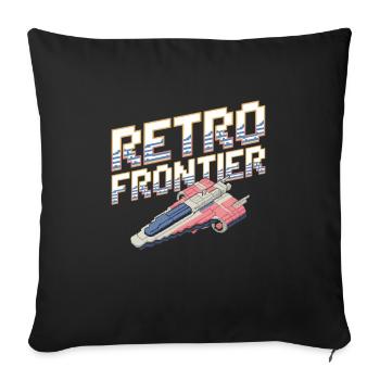 Space-themed players Cosmic Gaming Sci-fi - Sofa pillowcase 17,3'' x 17,3'' (45 x 45 cm) - black - Front