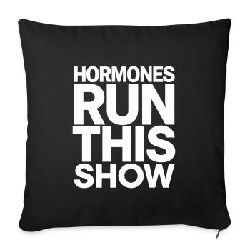 Science médicale pour l’endocrinologie - Housse de coussin décorative 45 x 45 cm - noir - Devant