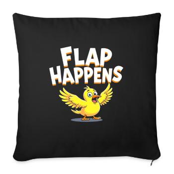 Birdwatcher Ornithology Vavian Enthusiast - Sofa pillowcase 17,3'' x 17,3'' (45 x 45 cm) - black - Front