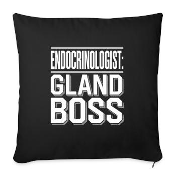 Medical Science for Endocrinology - Sofa pillowcase 17,3'' x 17,3'' (45 x 45 cm) - black - Front