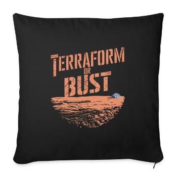 Astrobiologie Exploration spatiale Extraterrestre - Housse de coussin décorative 45 x 45 cm - noir - Devant