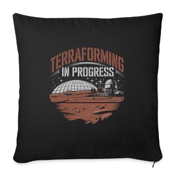 Astrobiologie Exploration spatiale Extraterrestre - Housse de coussin décorative 45 x 45 cm - noir - Devant