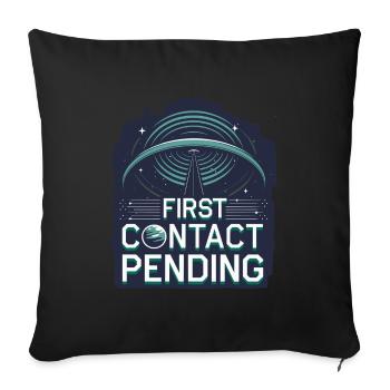 Astrobiologie Exploration spatiale Extraterrestre - Housse de coussin décorative 45 x 45 cm - noir - Devant