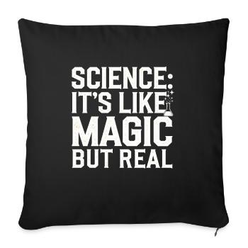 Microscope Enthusiast Lab Technician Science - Sofa pillowcase 17,3'' x 17,3'' (45 x 45 cm) - black - Front
