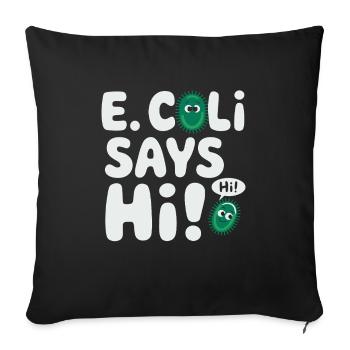 Microscope Enthusiast Lab Technician Science - Sofa pillowcase 17,3'' x 17,3'' (45 x 45 cm) - black - Front