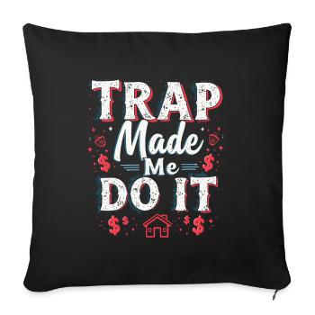 Music Produzent 808 Bass Hip-hop Beatmaker - Sofakissenbezug 45 x 45 cm - Schwarz - Vorne