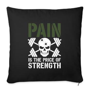 Forme physique fonctionnelle Force tactique Militaire - Housse de coussin décorative 45 x 45 cm - noir - Devant