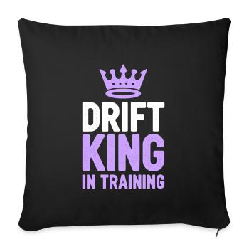 Auto-drift-rennen, Rennwagen-motorsport-drift - Sofakissenbezug 45 x 45 cm - Schwarz - Vorne