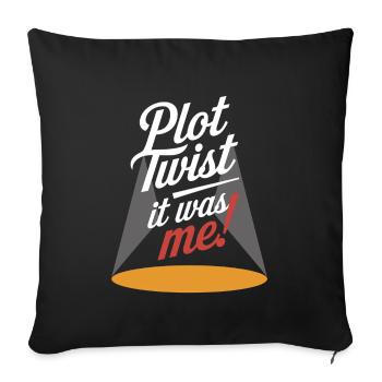 Krimi-dinner-outfit, Party, Tatort - Sofakissenbezug 45 x 45 cm - Schwarz - Vorne