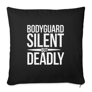 Private Security Professional Bodyguard Vip - Sofa pillowcase 17,3'' x 17,3'' (45 x 45 cm) - black - Front
