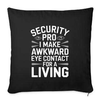 Private Security Professional Bodyguard Vip - Sofa pillowcase 17,3'' x 17,3'' (45 x 45 cm) - black - Front
