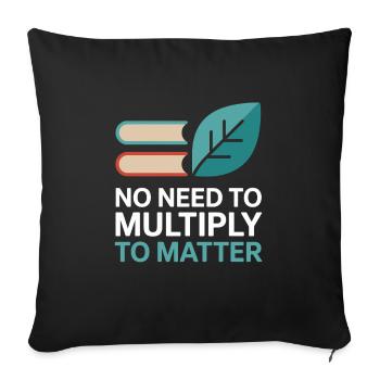 childfree by choice proudly childless - Sofa pillowcase 17,3'' x 17,3'' (45 x 45 cm) - black - Front