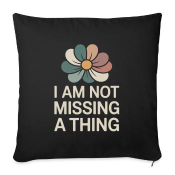 childfree by choice proudly childless - Sofa pillowcase 17,3'' x 17,3'' (45 x 45 cm) - black - Front