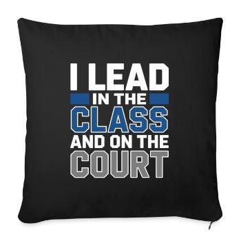Teacher, Coach, Dual Role, Mentor, Sports, - Sofa pillowcase 17,3'' x 17,3'' (45 x 45 cm) - black - Front
