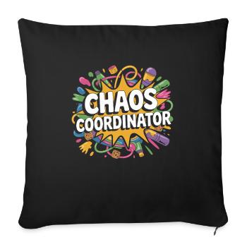 Enseignant préscolaire Early Learning Hero Fun - Housse de coussin décorative 45 x 45 cm - noir - Devant
