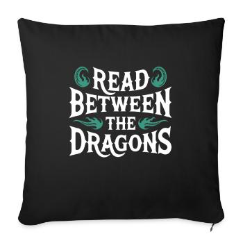Fantasy Book Reader Magical Story Liebhaber - Sofakissenbezug 45 x 45 cm - Schwarz - Vorne