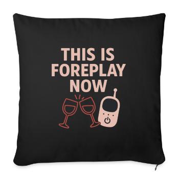 Première soirée de rendez-vous après bébé Nouveaux parents à nouveau - Housse de coussin décorative 45 x 45 cm - noir - Devant
