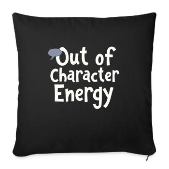 Larp Live Action RPG Game Fantasy Combat - Sofa pillowcase 17,3'' x 17,3'' (45 x 45 cm) - black - Front