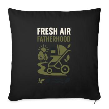 Nursery Dad Fatherhood Pride - Sofa pillowcase 17,3'' x 17,3'' (45 x 45 cm) - black - Front