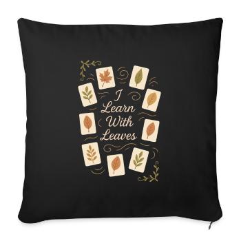 Herbal Healing Roots Natural Wisdom - Sofa pillowcase 17,3'' x 17,3'' (45 x 45 cm) - black - Front