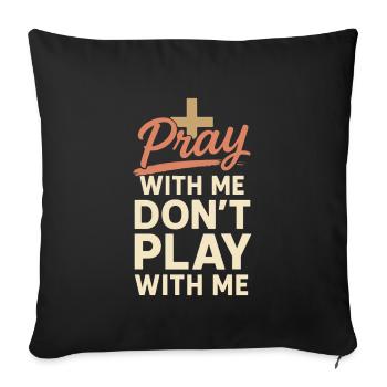 Christian Mom Faith Humor Mistakes - Sofa pillowcase 17,3'' x 17,3'' (45 x 45 cm) - black - Front