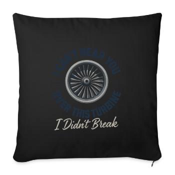 Aviation Mechanic Faa Humor Aircraft Technician - Sofakissenbezug 45 x 45 cm - Schwarz - Vorne