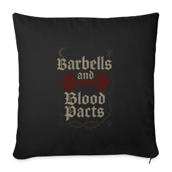 Goth Gym Dark Fitness Alternative Training Gothic - Sofa pillowcase 17,3'' x 17,3'' (45 x 45 cm) - black - Front