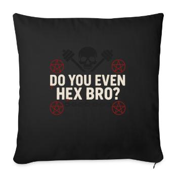 Goth Gym Dark Fitness Alternative Training Gothic - Sofa pillowcase 17,3'' x 17,3'' (45 x 45 cm) - black - Front