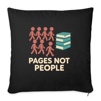 Gratitude Practice Journal Lover Emotional - Sofa pillowcase 17,3'' x 17,3'' (45 x 45 cm) - black - Front