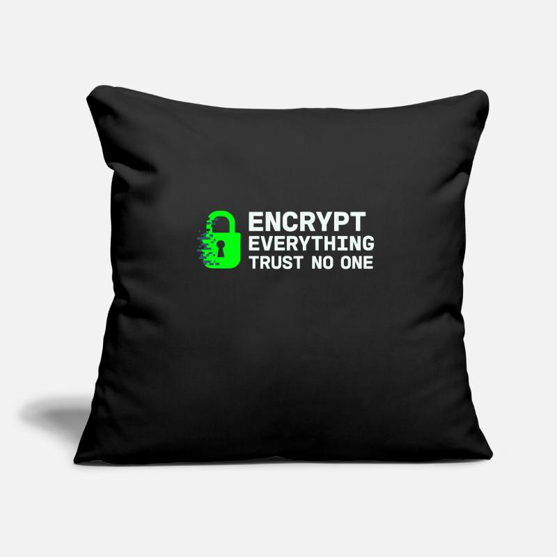 Cybersécurité Info Sec White Hat Hacker Éthique Housse de coussin décorative 45 x 45 cm