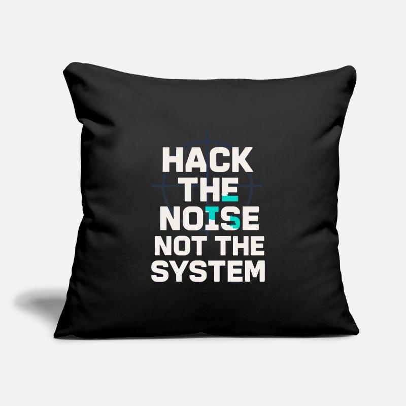 Cybersécurité Info Sec White Hat Hacker Éthique Housse de coussin décorative 45 x 45 cm