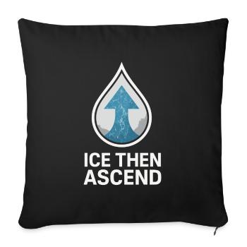 Cold showers Mental hardness Cold exposure - Sofa pillowcase 17,3'' x 17,3'' (45 x 45 cm) - black - Front