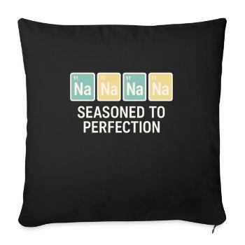 Salzliebhaber Natriumabhängiger Nacl Meme - Sofakissenbezug 45 x 45 cm - Schwarz - Vorne
