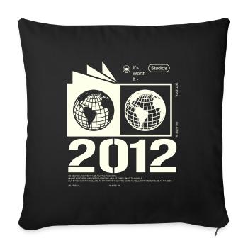 Jahrgang 2012 Retro Geburtstag Geschenk 2012 - Sofakissenbezug 45 x 45 cm - Schwarz - Vorne