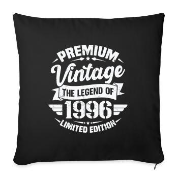 Vintage 1996 Limitierte Auflage - Sofakissenbezug 45 x 45 cm - Schwarz - Vorne