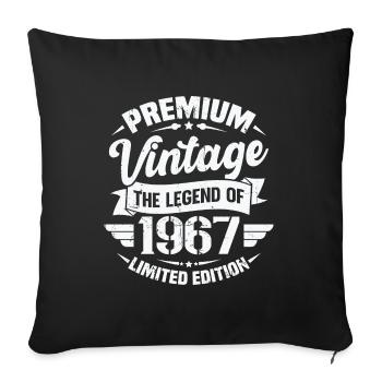 Vintage 1967 Édition Limitée - Housse de coussin décorative 45 x 45 cm - noir - Devant